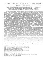 Full 3D Statistical Simulation of Line Edge Roughness in sub-100nm ...