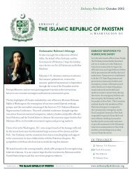October, 2012 - Embassy of Pakistan