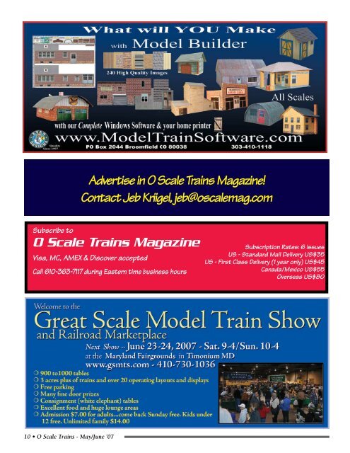 O Scale Trains Magazine Online