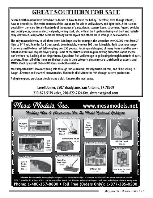 O Scale Trains Magazine Online