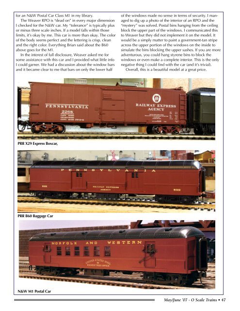 O Scale Trains Magazine Online