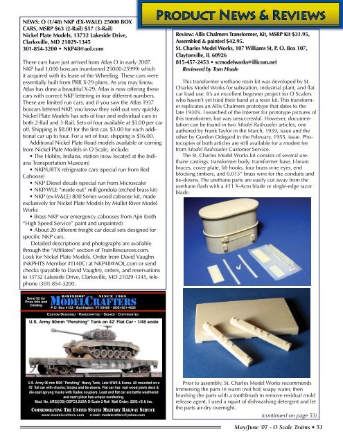 O Scale Trains Magazine Online