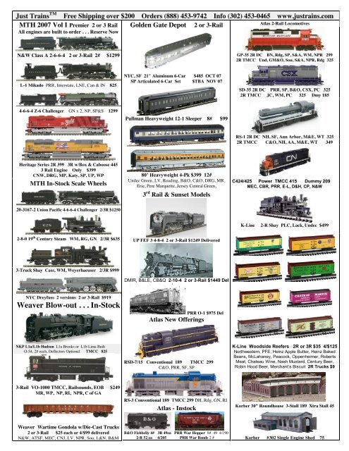 O Scale Trains Magazine Online