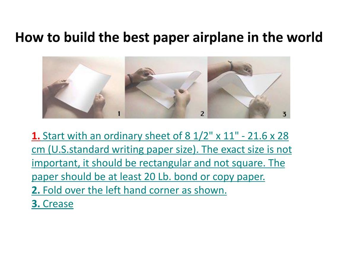 how to make the best airplane How to fold a world record-setting paper airplane you might think paper airplanes are fun, quick-to-make toys for kids get the best of smithsoniancom by email. how to make the best airplane How to fold a world record-setting paper airplane you might think paper airplanes are fun, quick-to-make toys for kids get the best of smithsoniancom by email.