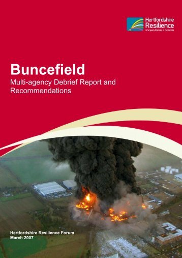 Buncefield: Multi-agency Debrief Report and Recommendations