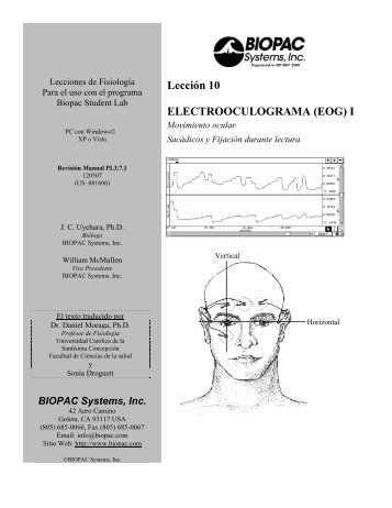 LecciÃ³n 10 ELECTROOCULOGRAMA - Biopac