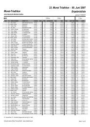 Ergebnisliste 23. Moret Triathlon - 09. Juni 2007 Moret ... - VfL MÃ¼nster
