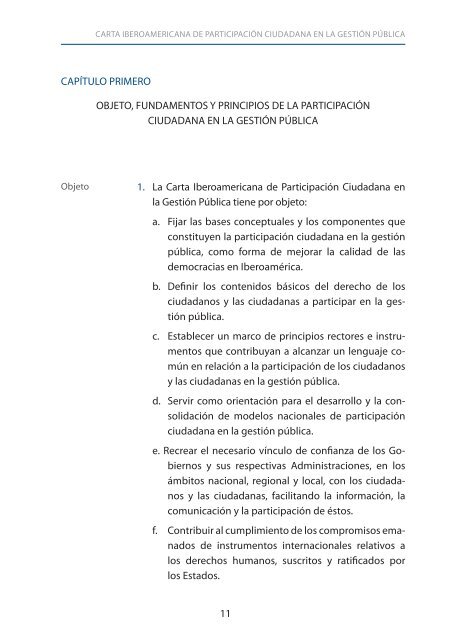 Carta Iberoamericana de Participación Ciudadana en la Gestión ...