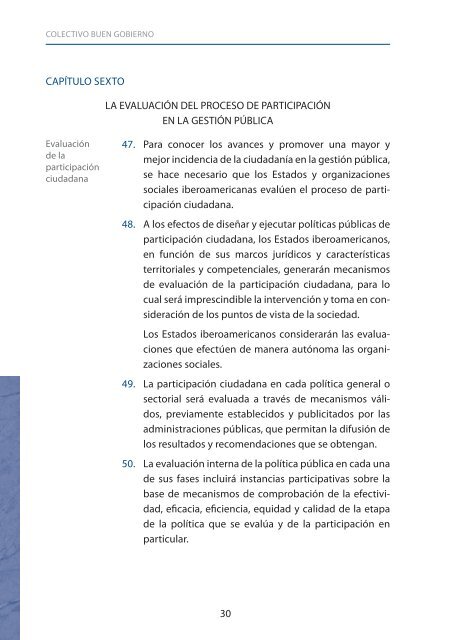 Carta Iberoamericana de Participación Ciudadana en la Gestión ...