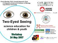 Two-Eyed Seeing - Integrative Science