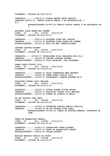 BOLETIN DE MARZO DE 2012 - CÃ¡mara de Comercio de Cartagena