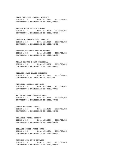 BOLETIN DE MARZO DE 2012 - CÃ¡mara de Comercio de Cartagena