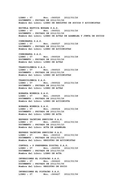 BOLETIN DE MARZO DE 2012 - CÃ¡mara de Comercio de Cartagena