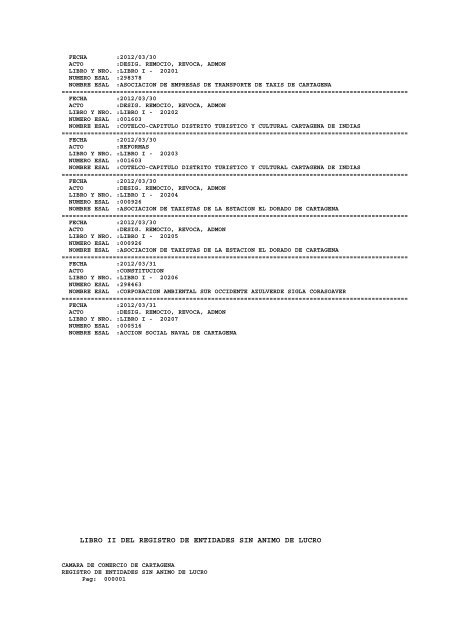 BOLETIN DE MARZO DE 2012 - CÃ¡mara de Comercio de Cartagena