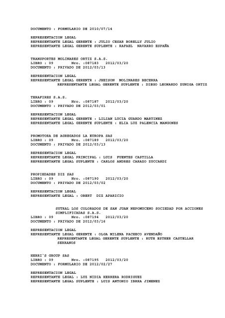 BOLETIN DE MARZO DE 2012 - CÃ¡mara de Comercio de Cartagena