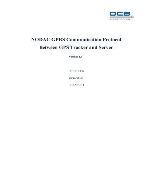 Communication Protocol Between GPS and ...