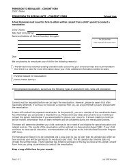 Permission to Re-evaluate Consent Form