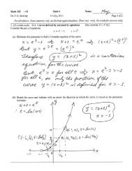 Math 152 _ 01 Quiz 4 Name: /-(e(/b