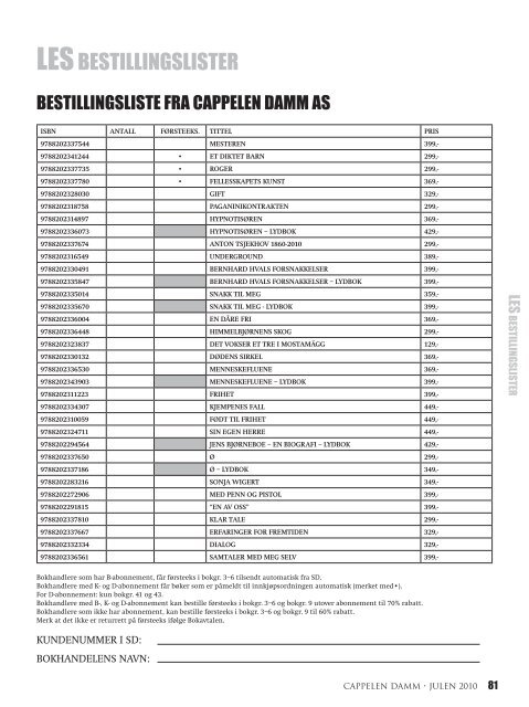 Julen 2010[pdf] - Cappelen Damm