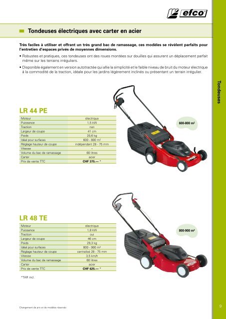 Tondeuses - Paul Forrer AG