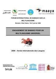FIBM - Engagement de Bamako - ACALAN