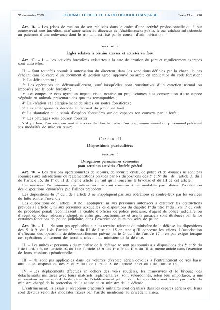 Le décret du 29 décembre 2009 - Parc National des Cévennes