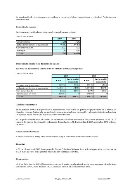 acerinox, sa junta general ordinaria de accionistas