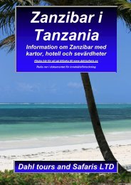 hotell pÃ¥ Zanzibar i Tanzania samt reseinformation - Dahl Safaris