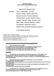 PROCES-VERBAAL DER ZITTING VAN DE ... - Groen Diest