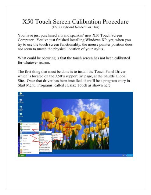 X50 Touch Screen Calibration Procedure.pdf