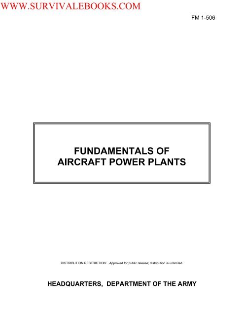 FM 1-506 Fundamentals of Aircraft Power Plants ... - Survival Books