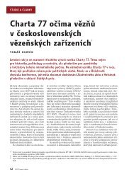 Charta 77 oÄima vÄzÅÅ¯ v ÄeskoslovenskÃ½ch vÄzeÅskÃ½ch zaÅÃ­zenÃ­ch