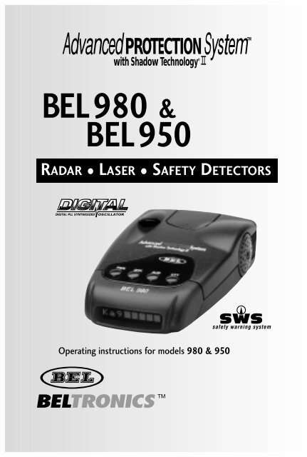 BEL980 & BEL950 - Beltronics