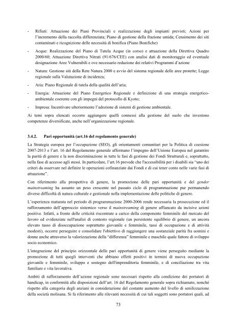 REGIONE MOLISE POR FESR 2007 â 2013 CCI ... - Ufficio Europa