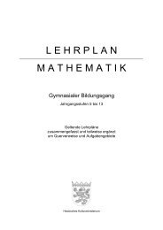 Lehrplan G9 Mathematik