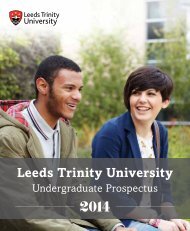 BA Single Honours - Leeds Trinity University
