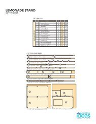 Lemonade Stand Project Diagram & Cutting List