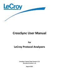 CrossSync User Manual - Teledyne LeCroy