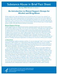 An Introduction to Mutual Support Groups for Alcohol and Drug Abuse