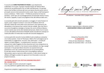 ILSDS 2012 - II concerto_corr - Coro Luigi Gazzotti