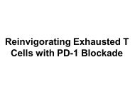 Reinvigorating Exhausted T Cells with PD-1 ... - GLOBE Network