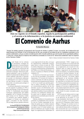 El Convenio de Aarhus