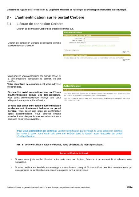 GuideUtilisation-Cerbere-ParticulierPro - Site des professionnels du ...