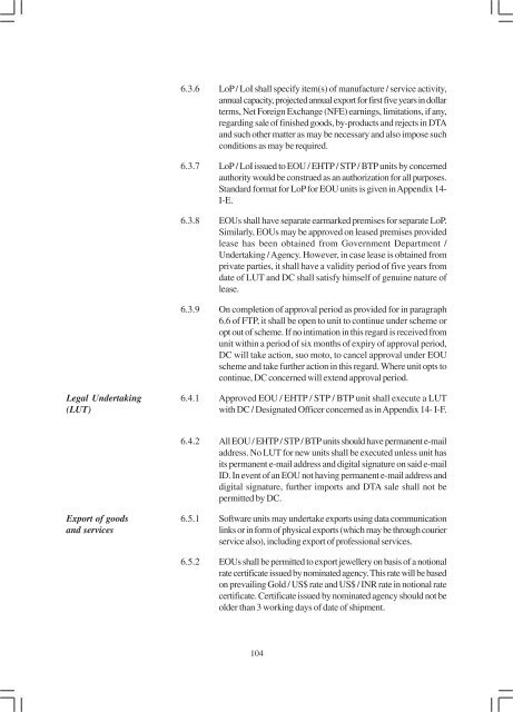 Foreign Trade Procedures 2008-2009 - Directorate General of ...