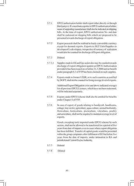 Foreign Trade Procedures 2008-2009 - Directorate General of ...