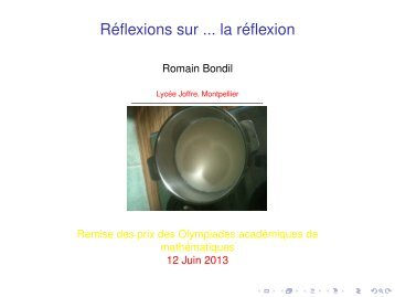 Conference-reflexion - Académie de Montpellier