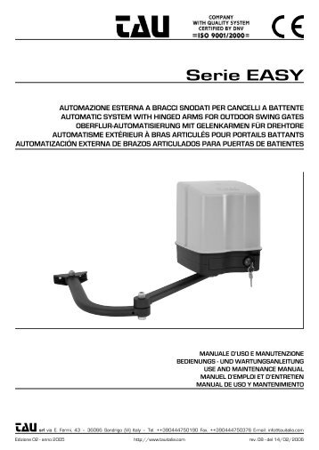 manuale EASYKIT - FaidateAutomatismi