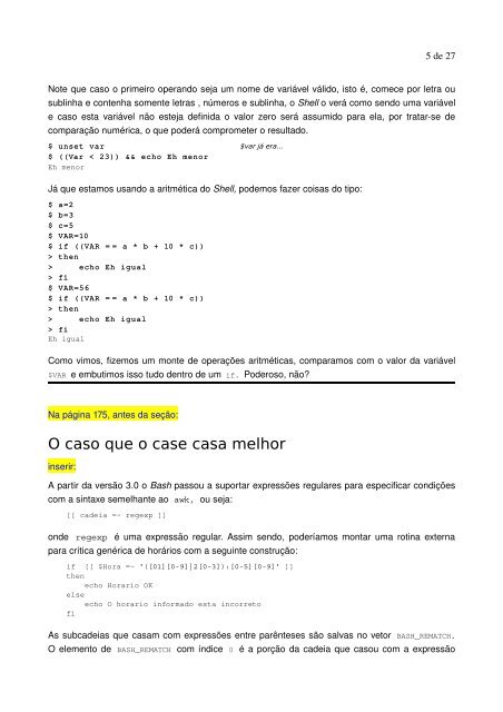 Incluir na pág, 84, após o primeiro parágrafo e antes de “Imagi