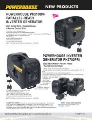 Powerhouse Inverter Generators - American RV Company