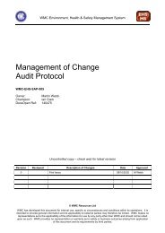 Management of Change Audit Protocol - MIRMgate